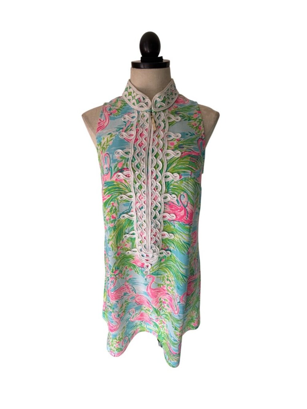 Lilly Pulitzer Jane Womens Shift Dress Size 4 Polyester Collar Multicolor Casual - Picture 2 of 12